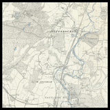Personalisierte alte Karte von Eastleigh 