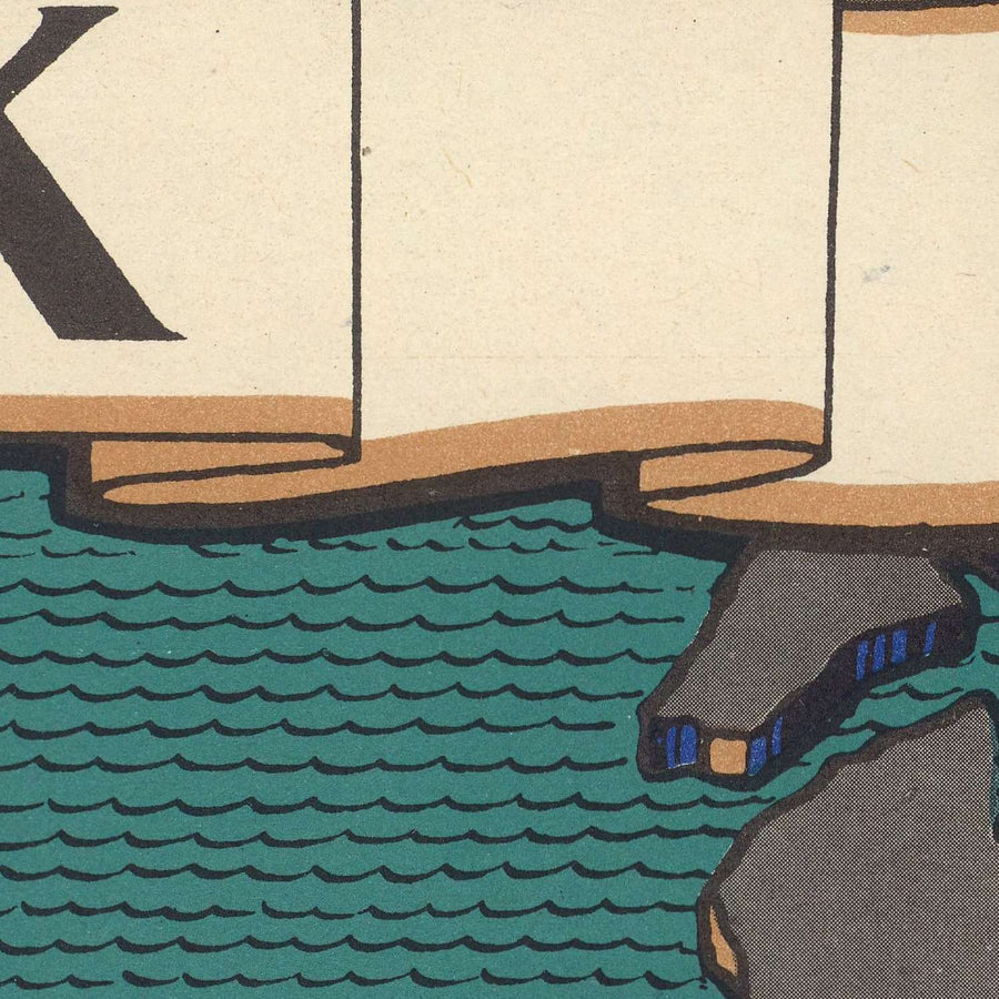 Alte bildliche Militärkarte von Großbritannien im Zweiten Weltkrieg von Blake, 1944: Ärmelkanal, alliierte Offensiven 