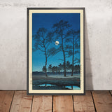 Winter Moon over Toyama Plain by Hasui Kawase 1935