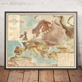Giant Geological Map of Europe, 1962: Tectonics, Lambert Conformal Conic, 1:2,500,000 scale