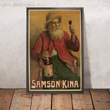 Samson Kina Vintage Drinks Advertising Poster by Ernest Godfridnon, 1908