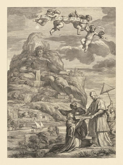 Mount Athos Alexander the Great by Francois Spierre, 1666