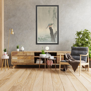A framed image of 