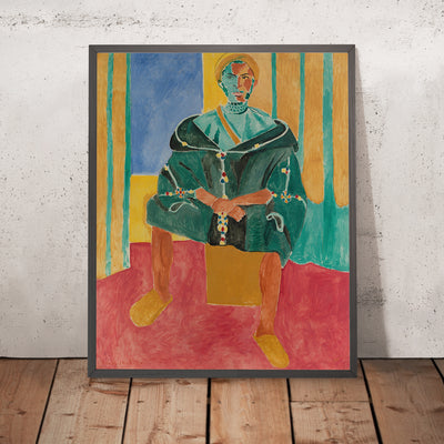 A framed image of Le Rifain assis (The Seated Rifain) by Henri Matisse, 1912