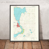 Old Map of Spirit Lake, Iowa by USGS, 1970 – Okoboji, Big Spirit Lake & Iowa Great Lakes