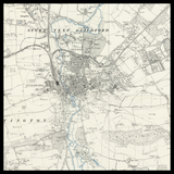 Mappa Antica Personalizzata di Guildford 