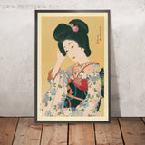 Departing Spring (Yuku Haru), Japanese Woman by Hasui Kawase, 1935