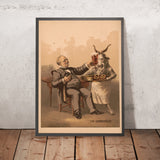 The Connoisseur Vintage Drinks Advertising Poster, 1887