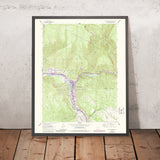 Old Map of Glenwood Springs, Colorado by USGS, 1961 – Glenwood Canyon & Colorado River