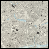 Mapa antiguo personalizado de Knightsbridge 
