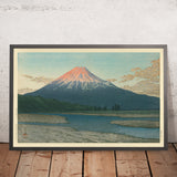 Fuji-Fluss und Mt. Fuji von Hasui Kawase, 1935 