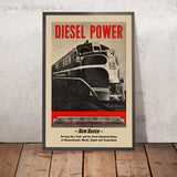 Poster di viaggio di New Haven: Diesel Power 
