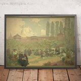 The Brethren School in Ivancice by Alphonse Mucha, 1914