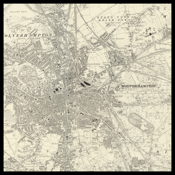An old Ordnance Survey map of Wolverhampton
