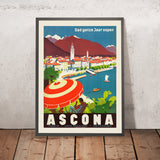 Ascona Reiseplakat: Dad ganze Jaar oopen 