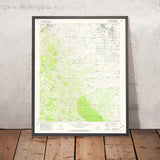Old Map of Jerome, Arizona by USGS, 1973 – Cottonwood, Verde River & Coconino National Forest