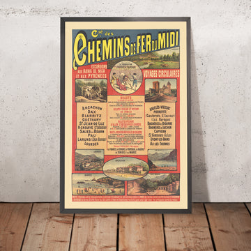 A framed image of 