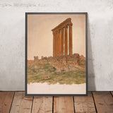 Ruins of the Temple of Zeus, Baalbek by Frederic Edwin Church, 1868