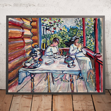 A framed image of 