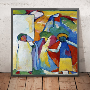 A framed image of 