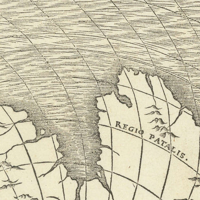 Old Double Cordiform Magellanic World Map by Oronce Fine, 1531: Magellan’s Sea, Terra Australis