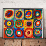 Quadrate mit konzentrischen Ringen by Wassily Kandinsky, 1913