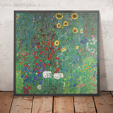 Huerto con girasoles de Gustav Klimt, 1907 