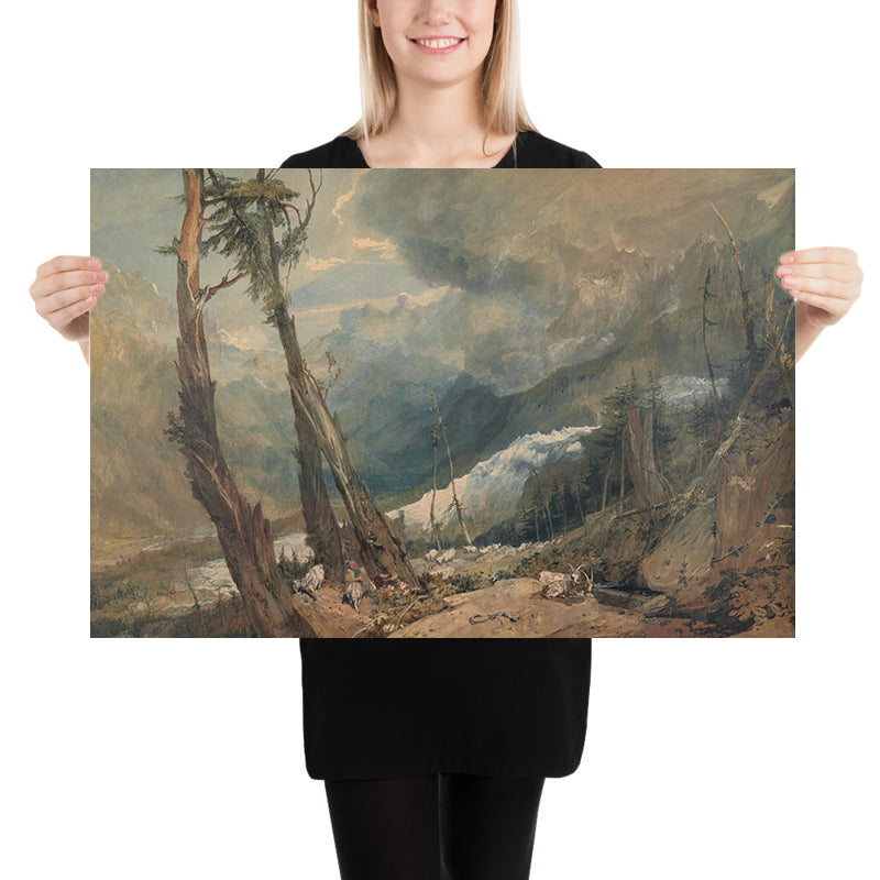 Mer de Glace, dans la vallée de Chamonix, Suisse par Turner, 1803 