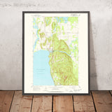 Old Map of Bigfork, Montana by USGS, 1962 – Flathead Lake, Swan River & Mission Mountains