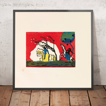 A framed image of 