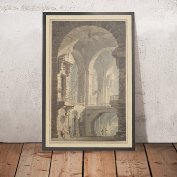 Une image encadrée de Dark Prison (Carcere Oscura) de Turner, 1790