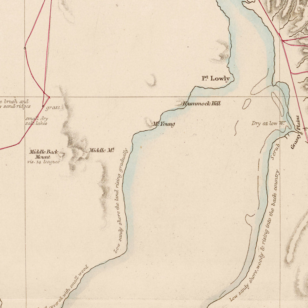 Old County Map of South Australia by Arrowsmith, 1858: Adelaide, Port Adelaide, Burra, Murray River, Copper Mines