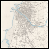 Personalised Old Map of Ayr