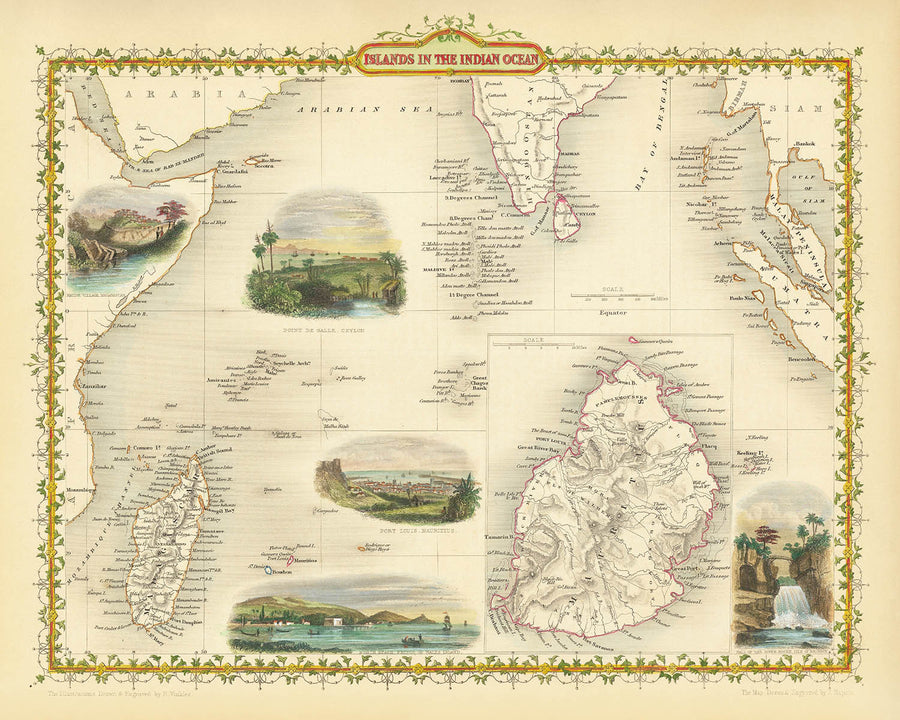 Mappa antica delle isole dell&