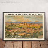 Reiseposter „Carcassonne“ von Eugène Grasset, 1909 