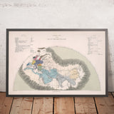 Mappa antica della Prima Crociata di Quin, 1856: Impero tedesco, Bizantino, Gerusalemme, Califfati, Cina 
