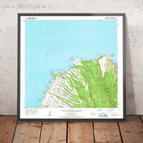 Old Map of Kapalua, Hawaii by USGS, 1956 – Honolua Bay, Napili Bay & Ka'anapali