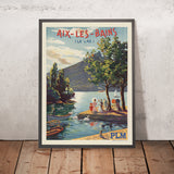 Aix-les-Bains Reiseplakat: Aix-les-Bains von François Cachoud 