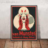 Van Munster’s Vintage Bitters Advertising Poster by Albert Klingner, 1900