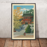 Santuario Tsuruoka Hachimangu en Kamakura por Hasui Kawase, 1935 