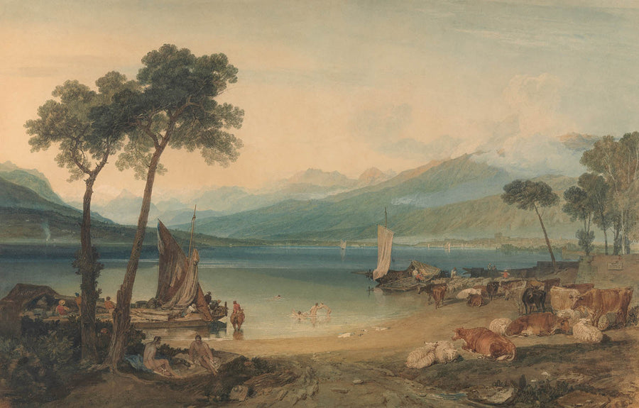 Le lac Léman et le mont Blanc par Turner, 1802 