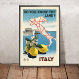 Affiche de voyage Italie : Connaissez-vous le pays de Michahelles 