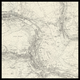 Mapa antiguo personalizado de Rhondda 