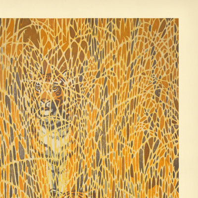 Camouflaged Tigers by Toshi Yoshida, 1985