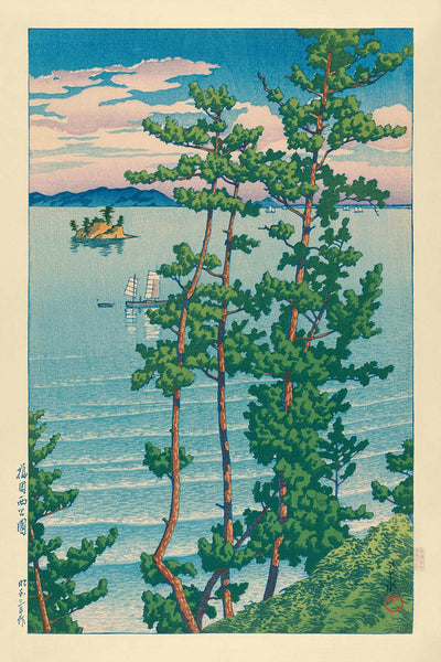 Nishi Park, Fukuoka by Hasui Kawase, 1935