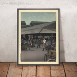 El Mercado Central, Tokio de Hasui Kawase, 1935 
