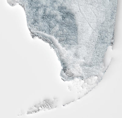 Florida topografische 3D-Reliefkarte 