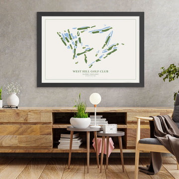 Personalised Golf Course Map: Made By Hand, Any Golf Course in the World
