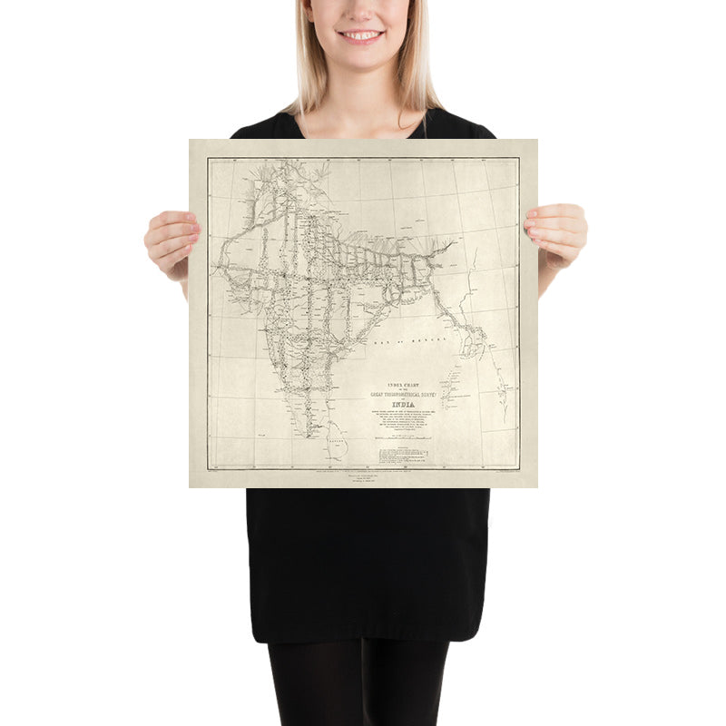 Gts Map Old Map of India, 1875: Great Trigonometrical Survey, Bay of Bengal, M ...