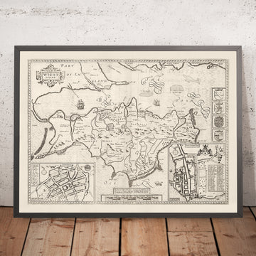 Vecchia mappa monocromatica dell&